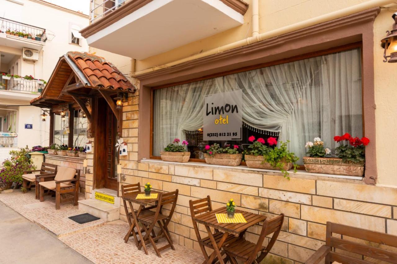 Limon Otel Foça Bagian luar foto